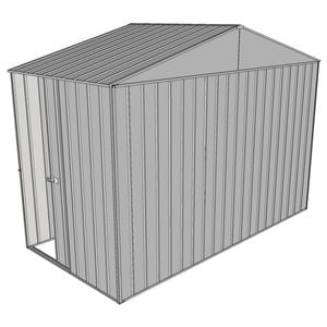 Build-a-Shed 3.0 x 1.5 x 2.3m Gable Single Sliding Side Door Shed - Zinc