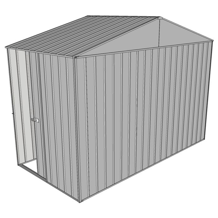 Build-a-Shed 3.0 x 1.5 x 2.3m Gable Single Sliding Side Door Shed - Zinc