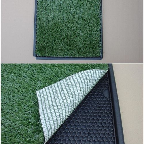 YES4PETS Indoor Dog Puppy Toilet Grass Potty Training Mat Loo Pad 126 x 63 cm Bunnings Australia