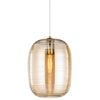 Barilla 1 Light Amber Glass Pendant