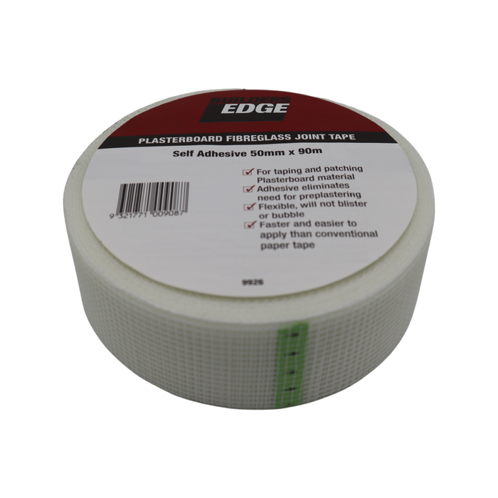 Builders Edge 50mm x 90m Plasterboard Fibreglass Joint Tape