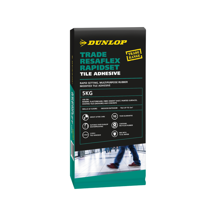 Dunlop 5kg Trade Resaflex Rapidset Tile Adhesive