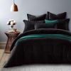 Fur Velvet Quilt Cover - Black