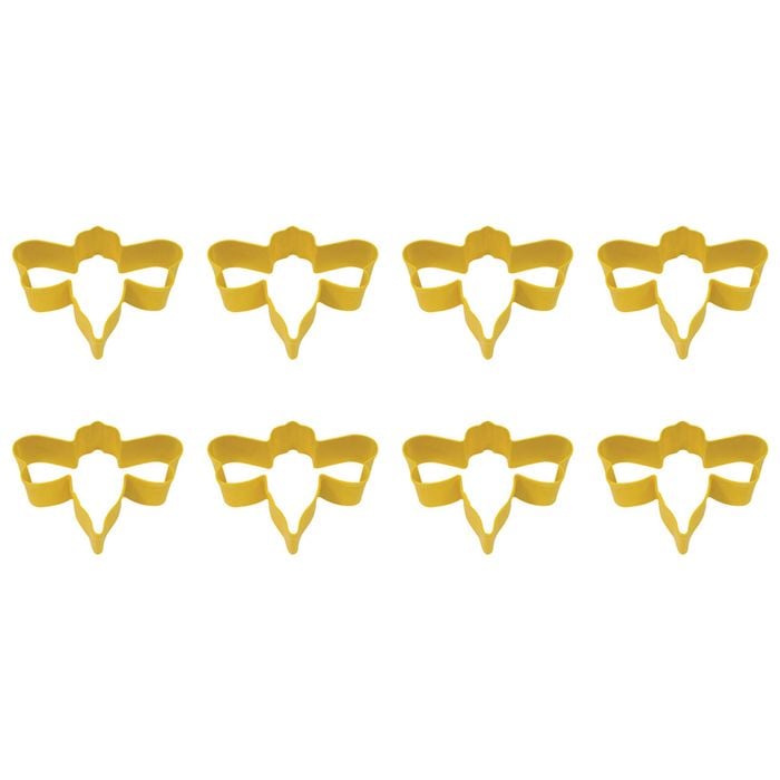 8PK R&M Bumble Bee Cookie/Biscuit Cutter 7.75cm - Yellow