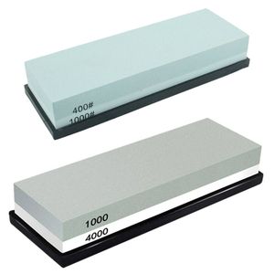 PriceDumb 400/1000+1000/4000 Dual Whetstone Set Knife Sharpening Water Stone Wet Sharpener with Non-Slip Stand Holder