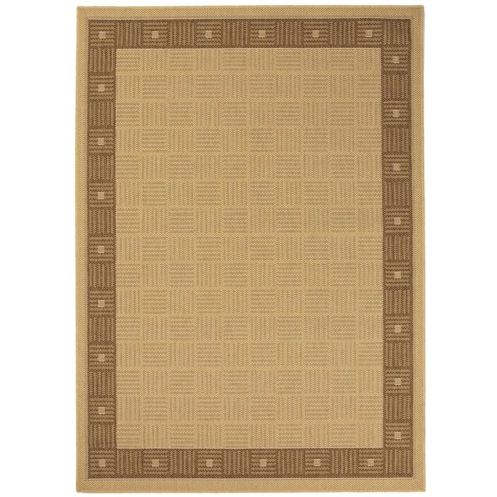 Hufflett 160 x 230cm Border Bone Polypropylene Ceduna Flat Weave Rug