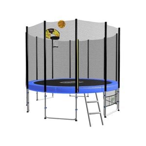 Kahuna Blizzard 10ft Trampoline With Basketball Set Blue