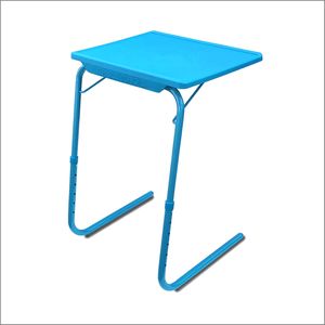 TABLE BUDDY 52.50x40x73cm Adjustable Folding Table - Aqua Blue