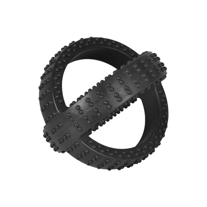 Gladiator 10cm Black Gladiator Cross Ball Dog Toy