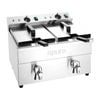 Apuro Double Induction Fryer - 2x3kw - Commercial Benchtop Deep Fryers (ct012-a)