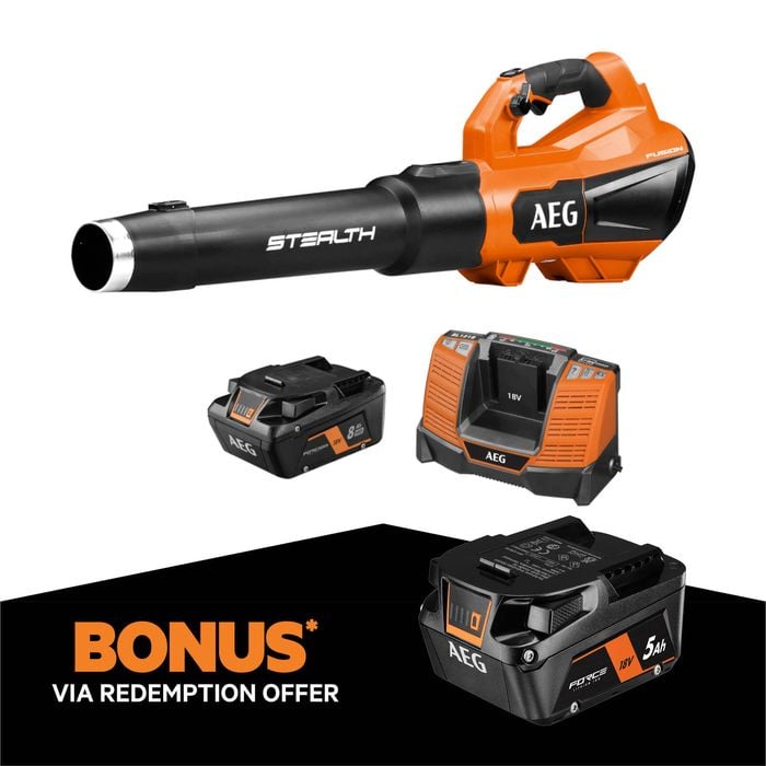 AEG 18V 8Ah Fusion Stealth Jet Blower Kit