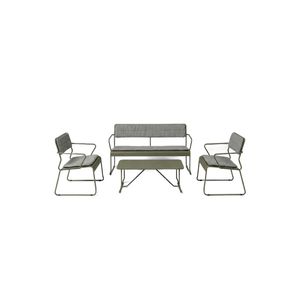 Seek and Ramble Parco Outdoor 4 Pce Lounge Set Olive