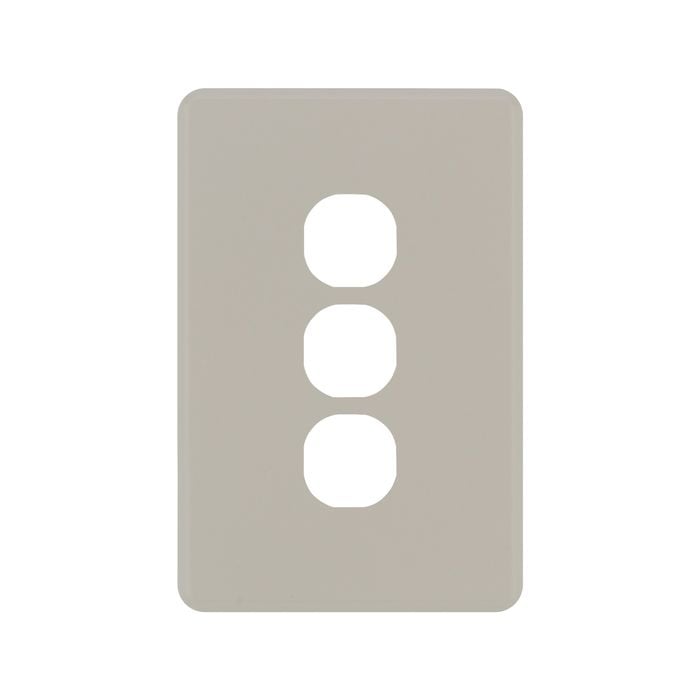 DETA Stone Taupe S-Line 3 Gang Switch Cover Plate