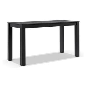 Santorini Outdoor Aluminium 2m Rectangle Bar Table Charcoal
