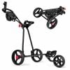 Costway Foldable Golf Pull Push Trolley Cart Golf Buggy W/mesh Bag