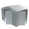 Build-a-Shed 3.0 x 2.3 x 2.3m Gable Double Hinged Side Door Shed - Zinc