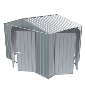Build-a-Shed 3.0 x 2.3 x 2.3m Gable Double Hinged Side Door Shed - Zinc