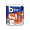 British Paints White 4 In 1 Prep Water Based Primer Sealer Undercoat - 500ml