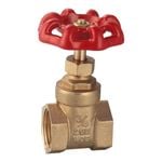 Kinetic 20mm Brass Universal Thread Gate Valve