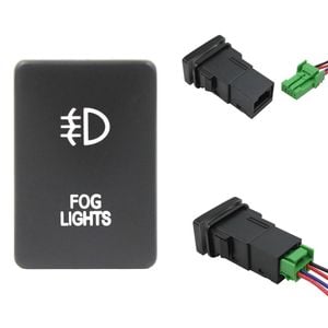 Switch Boss Blue LED Push Switch for Mitsubishi Triton (MQ MR) Pajero (QE QF) - Fog Lights