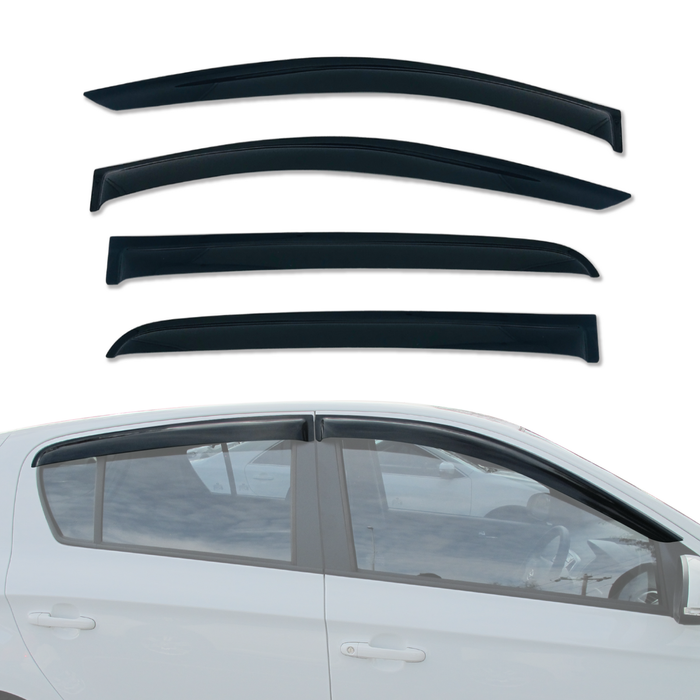 AUSGO Weather Shields for Hyundai I20 PB Series Hatch 5Door 2010-2015 Weathershields Window Visors Wind Deflectors