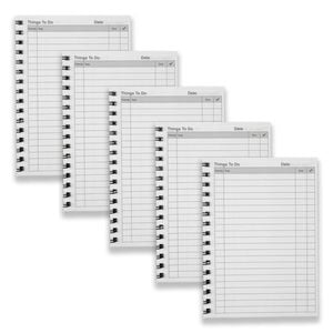 5pc Spirax 701 Organiser Range Things To-do Notebook Writing Stationery 96-pages