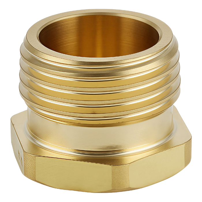 Kinetic - 10mm Brass Threaded Hex Plug LF