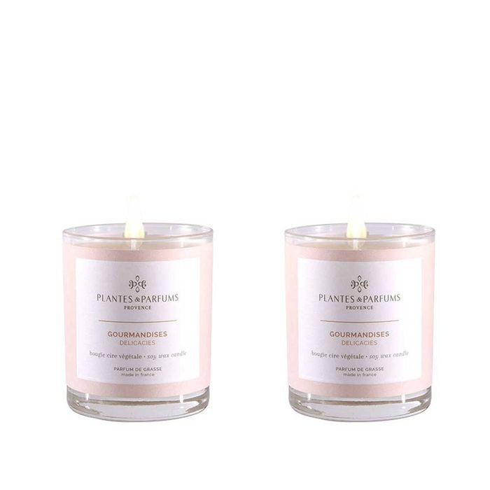 Set of 2 - 180g Perfumed Hand Poured Candle - Delights