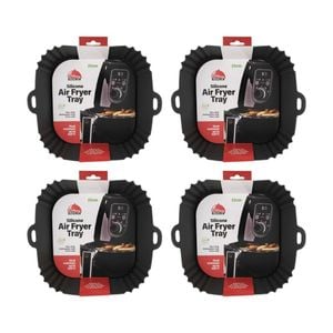 4PK Braz Square Silicone Non-Stick Heat Resistant Air Fryer Liner 22cm