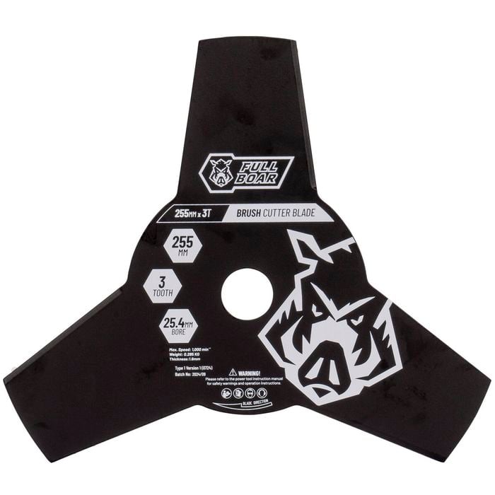 Full Boar 255mm x 3T Brush Cutter Blade FBBCB-3T255