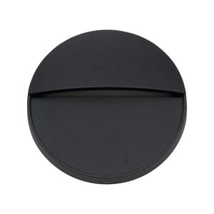 Arlec 4W Black CCT LED Round Exterior Step Light