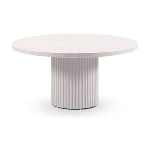 Curl Outdoor 1.5m Round Ceramic Top Dining Table Light Dune