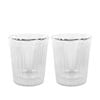 Avanti Rigato Double Wall Glass Set Of 2 - 80ml