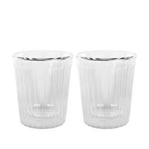Avanti Rigato Double Wall Glass Set Of 2 - 80ml