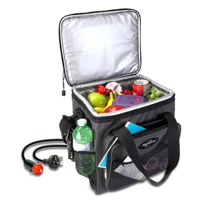 Koolatron 12V Electric Cooler Bag, 13L, Collapsible, Gray/Black