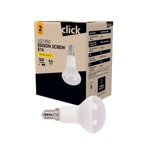 Click R50 SES LED 470lm Warm White 4.6W Globe - 2 Pack