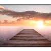 Golden Sea Sunset View of Pier  Print 100% Australian Made 90x60cm  (Poster)