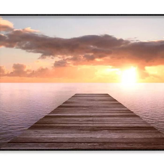 Golden Sea Sunset View of Pier  Print 100% Australian Made 90x60cm  (Poster)