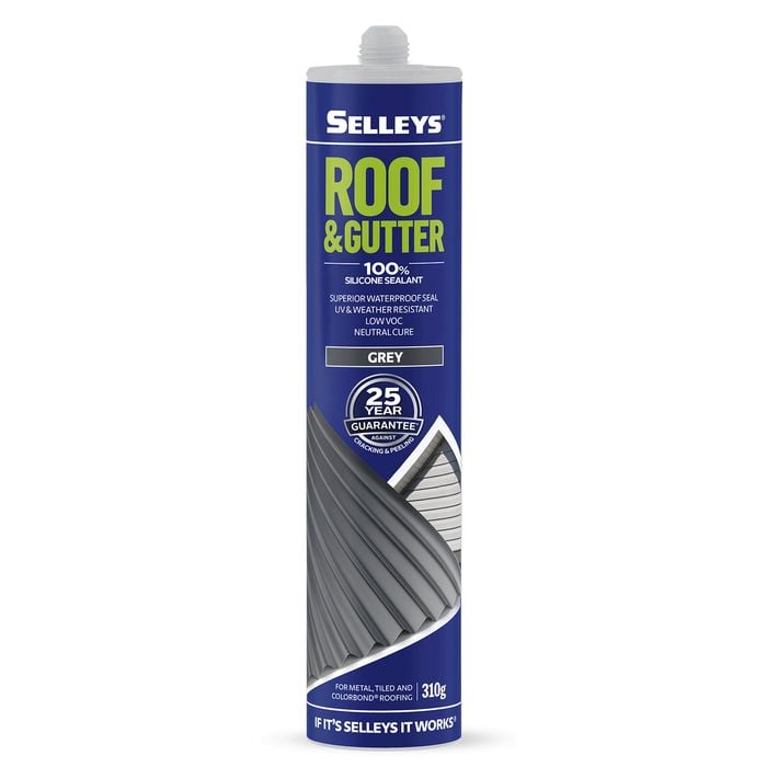 Selleys 310g Grey Roof And Gutter Silicone Sealant