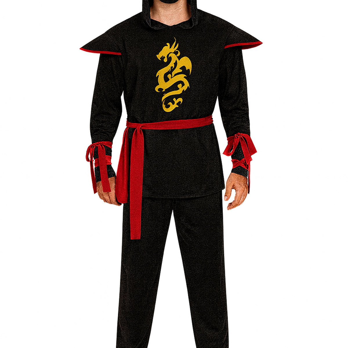 Adult Ninja Man Japanese Warrior Halloween Costume Cosplay Outfit in ...