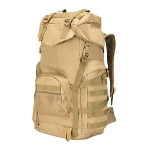 NNEOBA 60L Tactical Camping Backpack Waterproof Khaki