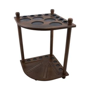 Forumla Sports 8 Billard Snooker Pool Cue Rack/Stand Ball Holder Walnut 50.5cm