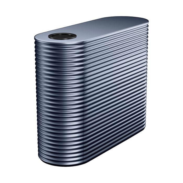 Kingspan 1000L Slim Steel Water Tank - 550mm x 1560mm x 1400mm Deep Ocean