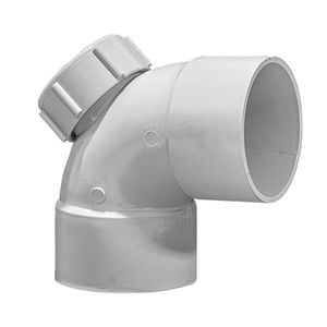 Holman 50mm 88° Female And Female PVC DWV I / O Bend