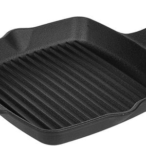 Xl Heavy Duty Cast Iron Square Griddle Pan Cooking Frying Skillet Pan