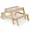 Costway 4in1 Kid Picnic Table Bench Set Sand Water Activity Play Center