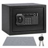 Levede Safe Box Fingerprint Lock Steel Home Safe 14L LED Light Alarm Black