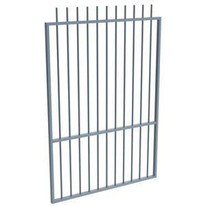 ProtectorAl 0800 - 1200 x 1800 mm Deep Ocean Aluminium Pool Gate Picket Top with Mid Rail