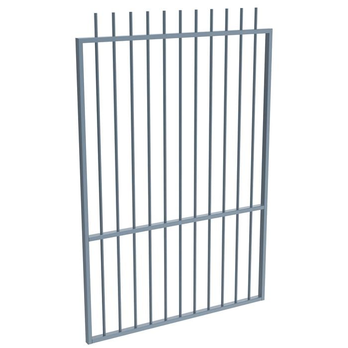 ProtectorAl 0800 - 1200 x 1800 mm Deep Ocean Aluminium Pool Gate Picket Top with Mid Rail