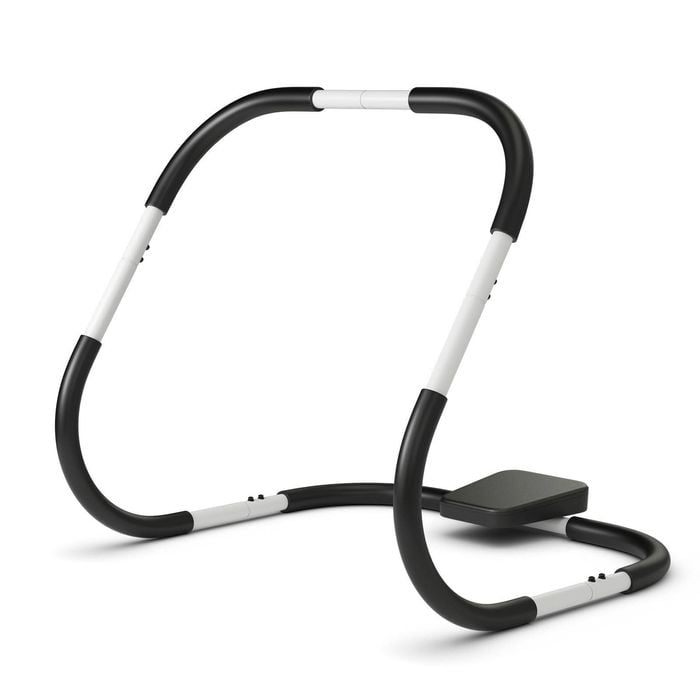 Costway AB Roller Abdominal Crunch Exercise Situp Trainer Steel White